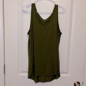 Olive Green Flowy Tank
